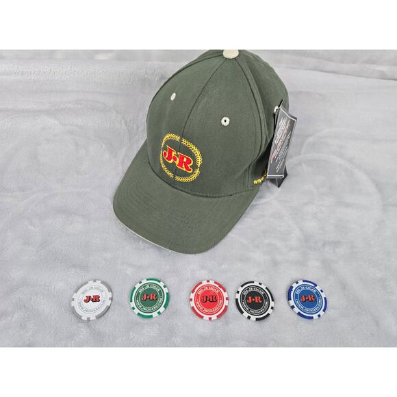 Jr‎ Cigars Men's Embroidered Stitched Logo Flexfit Cap Hat  4 Free Poker Chips - Picture 3 of 14